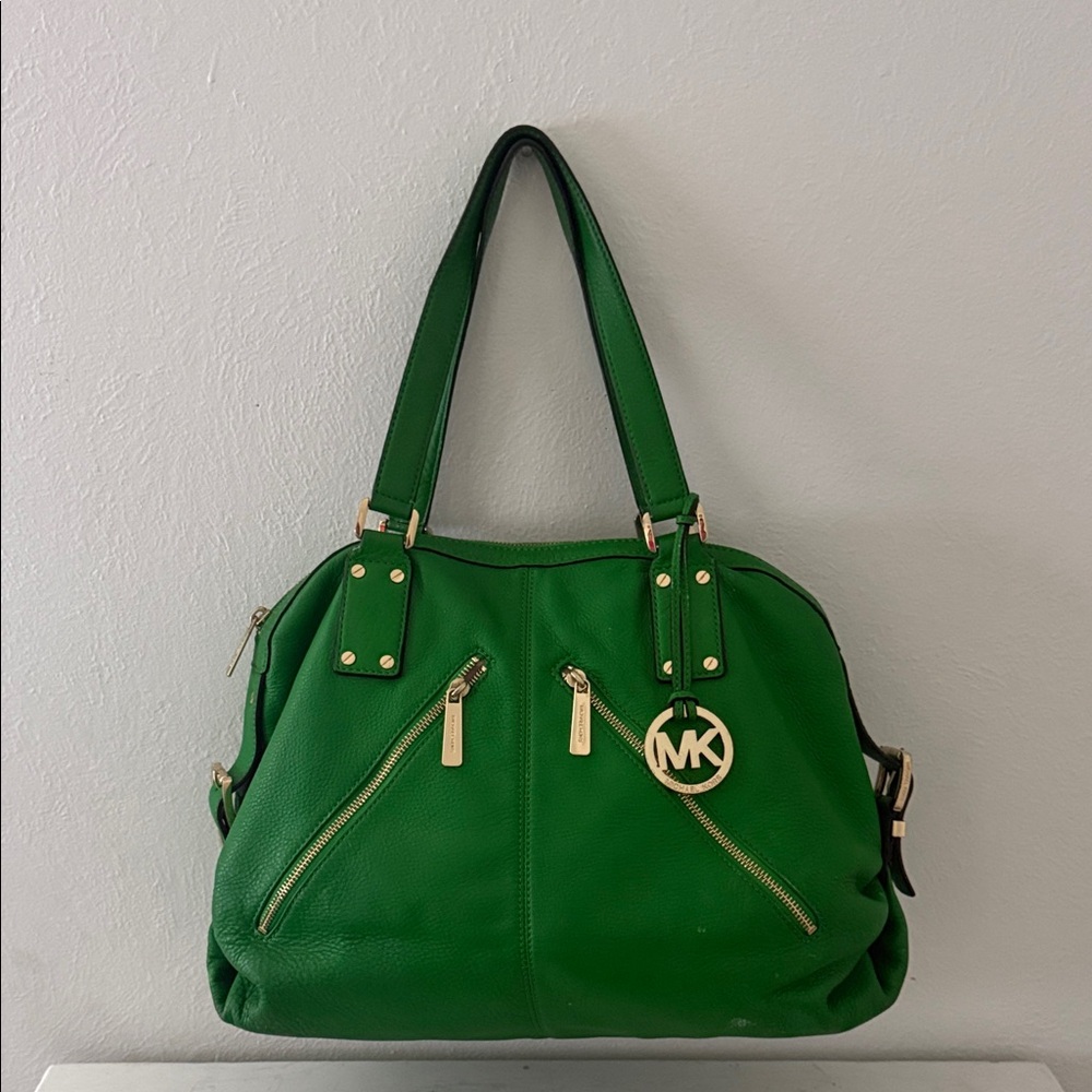 Michael Kors Vibrant Green Shoulder Bag